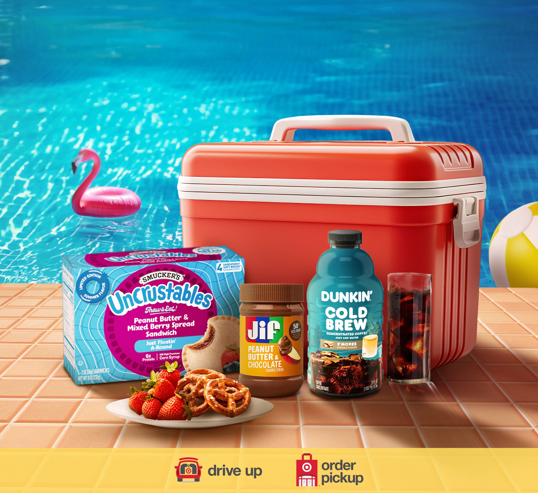 Waves, sun & sweet fun. Shop Jif, Uncrustables & Dunkin' faves with drive Up and Order pickup.