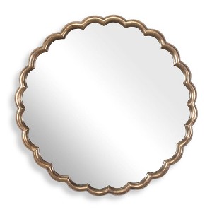 Uttermost Cerrito Round Mirror Thick Metal Frame with Antique Brass Finish - 1 of 4