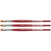 da Vinci COSMOTOP-SPIN Silkpainting Brush, Synthetic, Watercolor, Flat, Size 6, Pack of 3 - 2 of 3