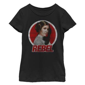 Girl's Star Wars Princess Leia Retro Rebel T-Shirt