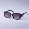 Women's Angular Square Sunglasses - A New Day™ Black - image 2 of 2