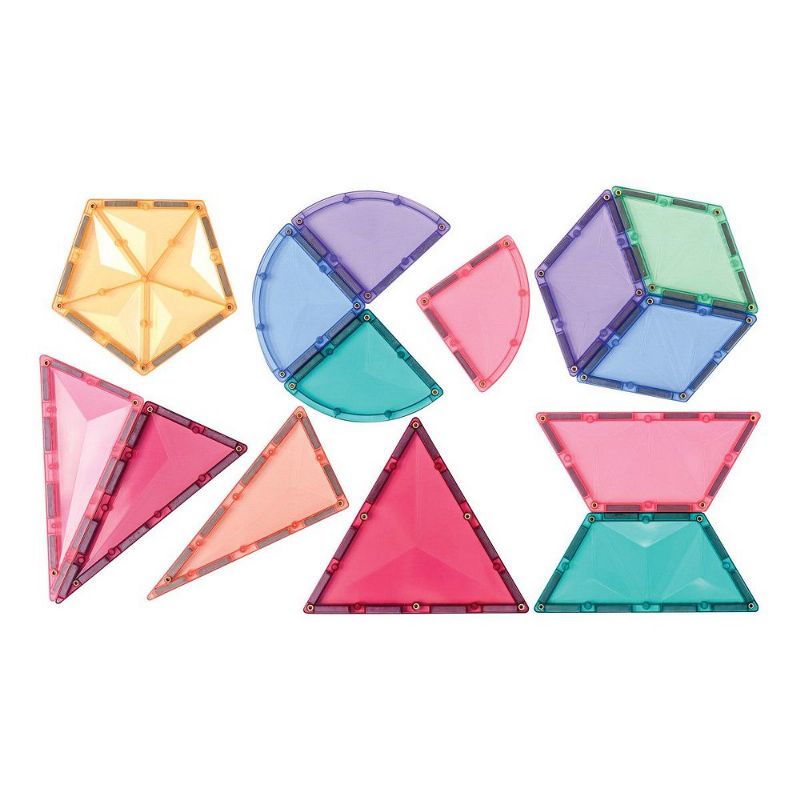 Connetix Colorful Magnetic Tiles Shape Expansion Pack - 48 Pieces, 1 of 7