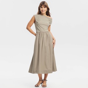 princess polly baby blue dress Beige Lace V-Neck Dress | Feminine Flair main image 1