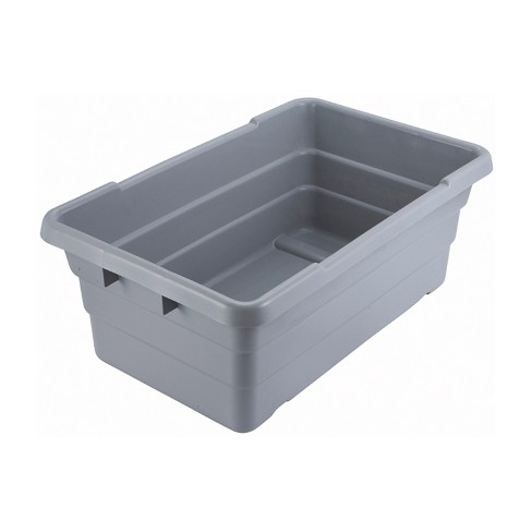 Winco Nesting Polypropylene Lug Box, Gray : Target