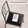 Dining Table Set for 4, Square Space-Saving,5 Piece Kitchen Table with 4 Chairs - 4 of 4
