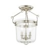 Livex Lighting Rockford 3 - Light Semi-Flush Mount in  Polished Nickel - 4 of 4