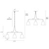 LNC Sawuny 3-Light  27.2" Modern Linear Large Kitchen Island Pendant Lighting, Gold with Clear Glass - 3 of 4