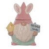 Transpac Ceramic Easter Gnome Mini Candy Jar Set of 3 Spring Home Decorations for Spring and Summer - 4 of 4