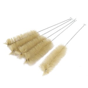 Unique Bargains Steel Nylon 14" Inches Long 5cm Dia Bristle Test Tube Bottle Cleaning Brush 5 Pcs - 1 of 2