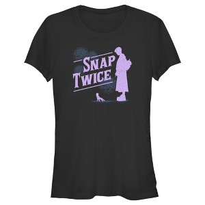 Juniors Womens Wednesday Thing Snap Twice T-Shirt - 1 of 4