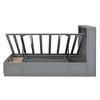 Bellemave Lift Up Storage Bed Full Size, with Charging Station and Light, Full Bed with Storage Drawers and Headboard，Gray - 3 of 4