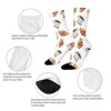 Coffee And Croissant Pattern Women Printed Crew Socks Funny Funky Socks Soft Polyester Novelty Gifts for Artists Men - 4 of 4