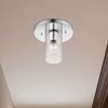 Livex Lighting Zurich 1 - Light Flush Mount in  Polished Chrome - 3 of 4