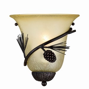 Vaxcel Sierra 1 - Light Sconce in  Black Walnut - 1 of 4