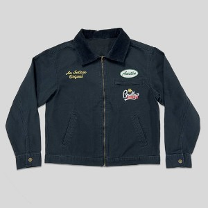Men's Stranger Things Bradley's Workwear Jacket - Black - 1 of 4
