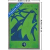 Trends International NBA Minnesota Timberwolves - Logo 25 Framed Wall Poster Prints - 3 of 4