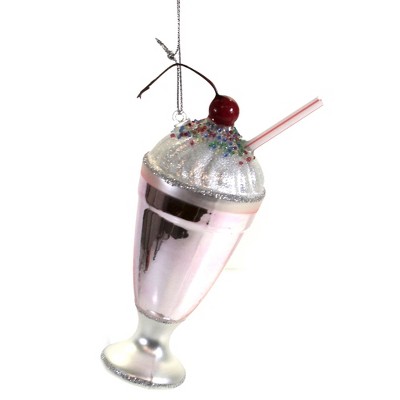 Holiday Ornament 5.25" Tall Milkshake Malt 1950S Ice Cream Palor  -  Tree Ornaments