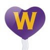Williams College Primary Logo Heart Love Cupcake Picks Toppers Decoration Set of 6 - 2 of 4