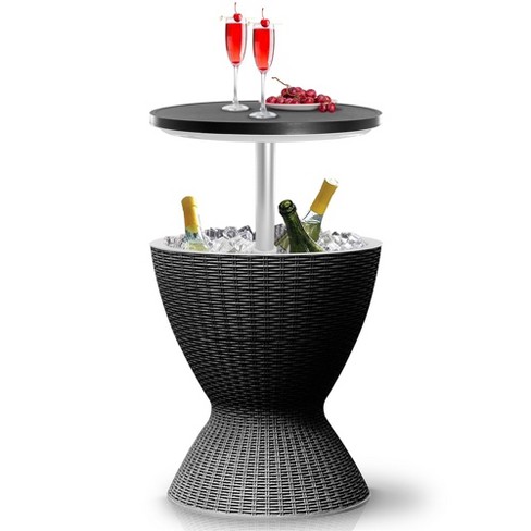 Serenelife Outdoor Cool Bar Table, 7.5 Gallon Beer And Wine Cooler ...