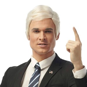 Costume Culture by Franco LLC Presidential Adult Men's White Costume Wig - 1 of 4