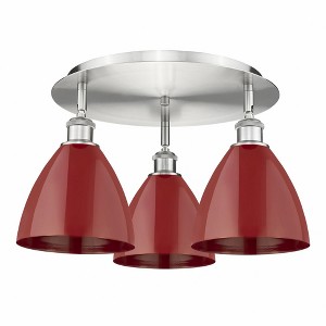 Ballston Dome - 3 Light Flush Mount In Industrial Style-10 Inches Tall and 19.25 Inches Wide - 1 of 1