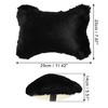 Unique Bargains Faux Fur Head Neck Car Support Pillow Cushion 1 Pair - image 3 of 4