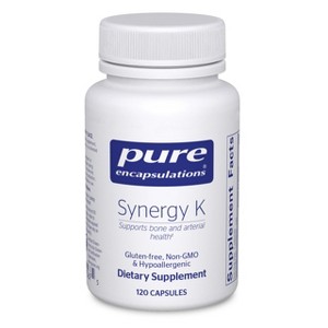 Pure Encapsulations Synergy K - With Vitamin K1, K2 & D3 - Includes Cholecalciferol - Gluten Free & Non-GMO - 120 Capsules - 1 of 4