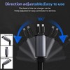 Itopfox Retractable Car Charger with 100W, 4 in 1 Fast Charger for iPhone and Type C, Retractable Cables and 2 Charging Ports, Compatible with iPhone - 4 of 4