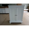 Okak 26in Storage Cabinet, Kitchen Cabinet with 2 Doors and Adjustable Shelf, Modern Bar Cabinet for Kitchen, Dining Room, Entryway, White - 4 of 4