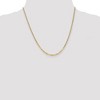 Black Bow Jewelry 2.2mm, 14k Yellow Gold, Solid Beveled Curb Chain Necklace - 2 of 4