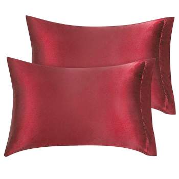 PiccoCasa Satin Silky Pillowcases for Hair and Skin Stripe 2 Pcs