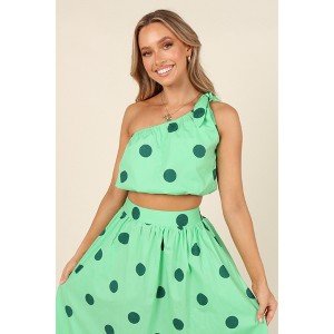 Petal and Pup Women's Phillipa Top - Green Spot L - 1 of 4