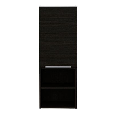 Chery Life Black Rectangle 2-Shelf Medicine Cabinet