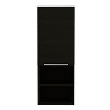 Vynxaria Bathroom Cabinet with Single Door, Two Interior Shelves, and Two External Shelves, Stylish and Functional in Black Finish - 4 of 4