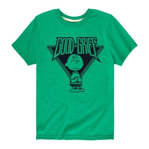 Boys' - Peanuts - Good Grief Rock Short Sleeve Graphic T-Shirt - 1 of 4