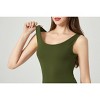 DOMETOUR Solid Color Fashion Short Sports Jumpsuit,High Elastic V Back Yoga Jumpsuit - 3 of 3
