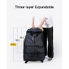 LUGGEX Suitcases with Wheels Travel Duffle Bag Large Black - 4 of 4