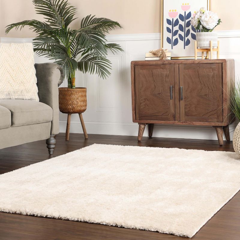 Plush Fuzzy Non-Skid Solid Ultra-Soft Shag Indoor Area Rug by Blue Nile Mills, 2 of 8