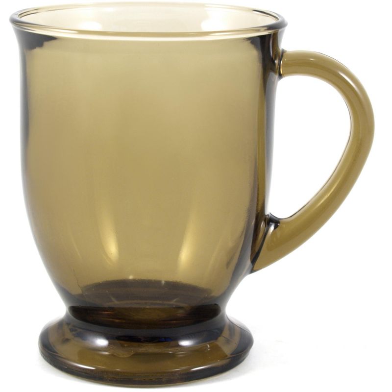 Anchor Hocking Brown Glass 16 Ounce Cafe Mug, 1 of 2