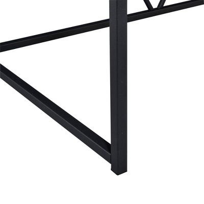 Peyton Industrial Home Office Desk with Drawer and Power Outlet