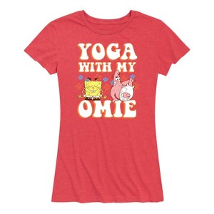 Women's - SpongeBob SquarePants - Yoga with My Omie Short Sleeve Graphic T-Shirt - 1 of 4
