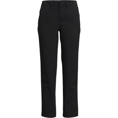 Lands' End Women's Mid Rise Classic Straight Leg Chino Ankle Pants - 16 ...