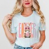 Easter Bunny Disco Ball - Women's Short Sleeve Graphic T-Shirt - 3 of 4