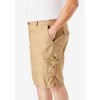 KingSize Men's Big & Tall 10" Side Elastic Canyon Cargo Shorts - 4 of 4