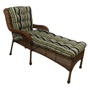 Blazing Needles, 74-inch by 19-inch Squarded Outdoor Spun Polyester Tufted Chaise Lounge Cushion - 1 of 1