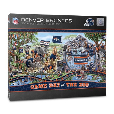 Nfl Denver Broncos Game Day At The Zoo 500pc Puzzle : Target