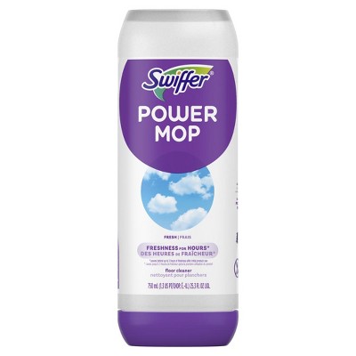 Swiffer Power Mop Refill Solution, Tile, Vinyl, Laminate, Wood, Floor Cleaner, Fresh, 25.3oz