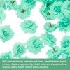 Unique Bargains Silk Rose Artificial Flower Heads Bouquet Decor - 2 of 4