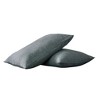 HomeRoots Set of Two Slate Gray Linen Pillowcases - 4 of 4
