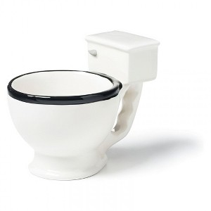 Adult Toilet 12oz Ceramic Coffee Cup - 1 of 2